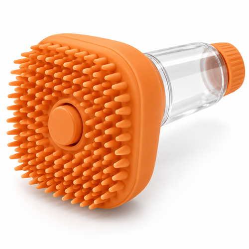 Refillable Silicone Pet Bath Brush