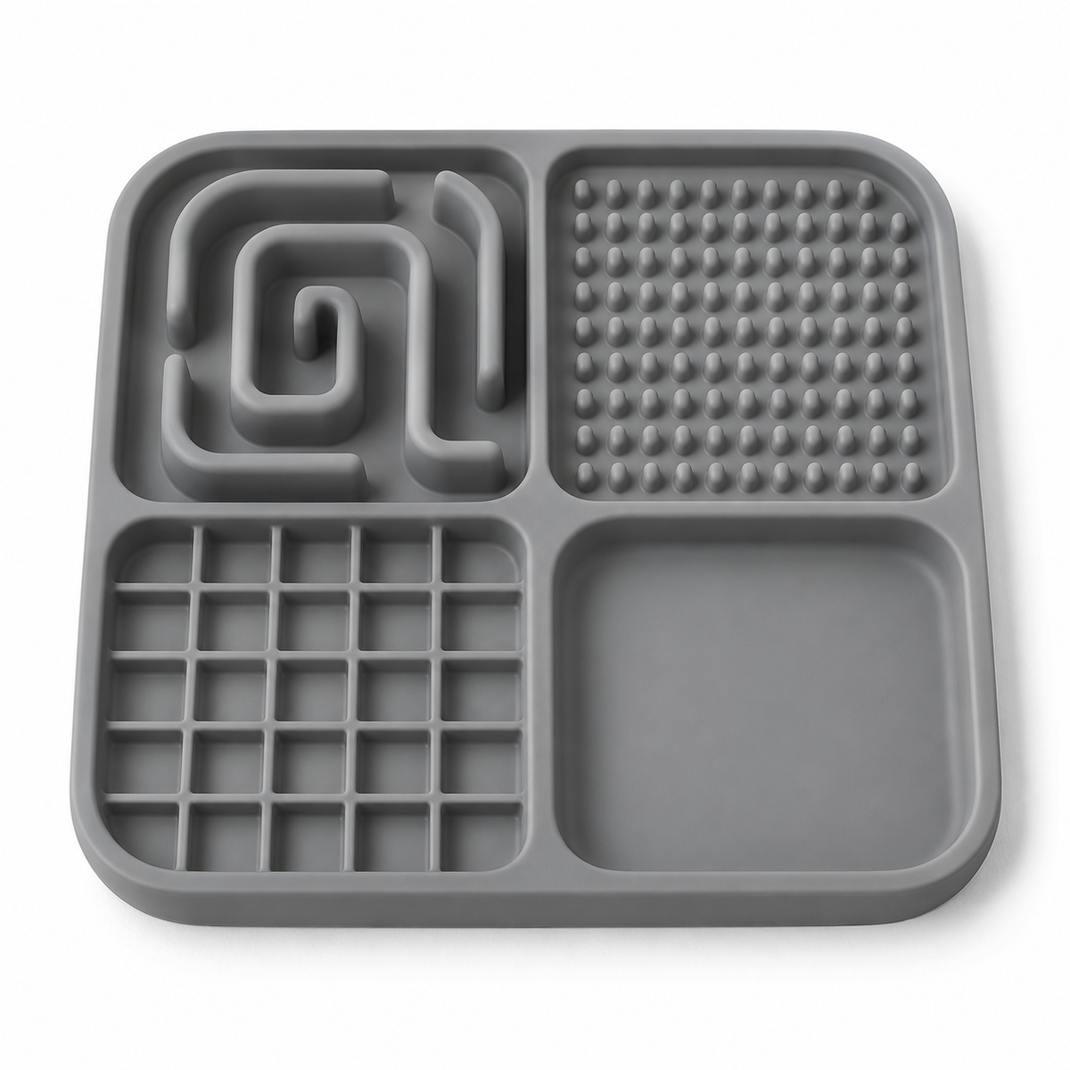 Four-Zone Silicone Slow Feeding Mat