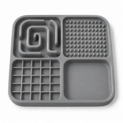 Four-Zone Silicone Slow Feeding Mat