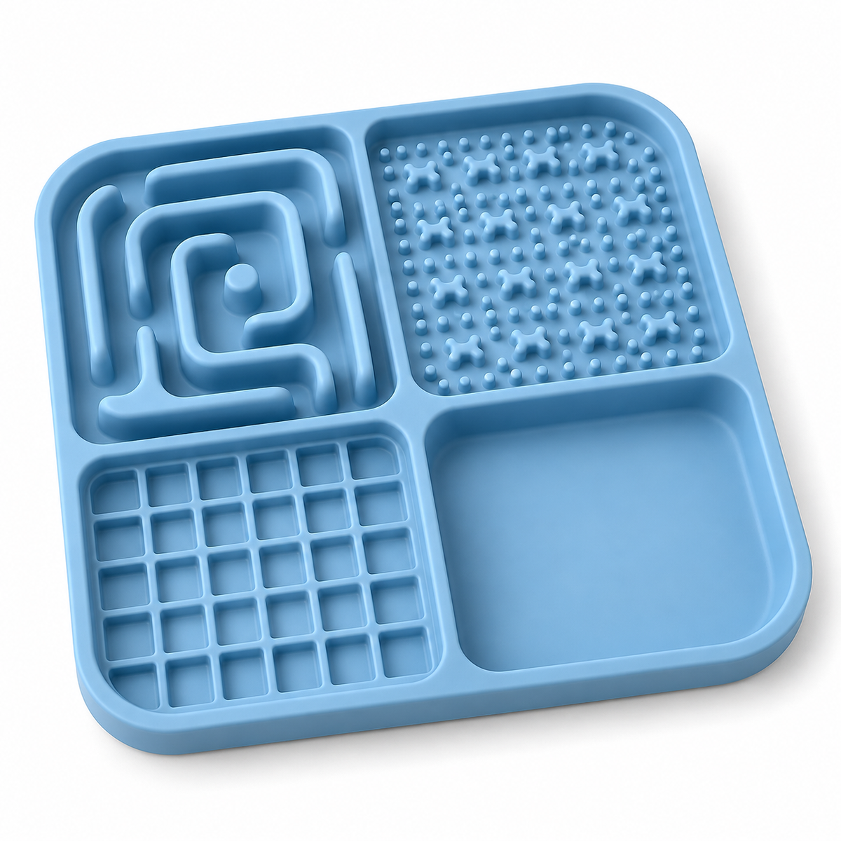 Four-Zone Silicone Slow Feeding Mat