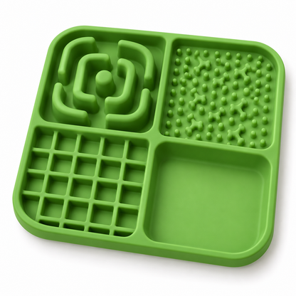 Four-Zone Silicone Slow Feeding Mat
