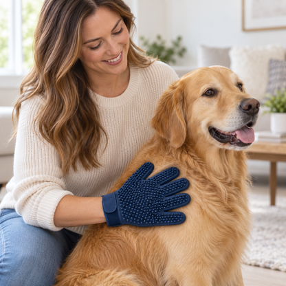 Double-Sided Pet Grooming Mitt