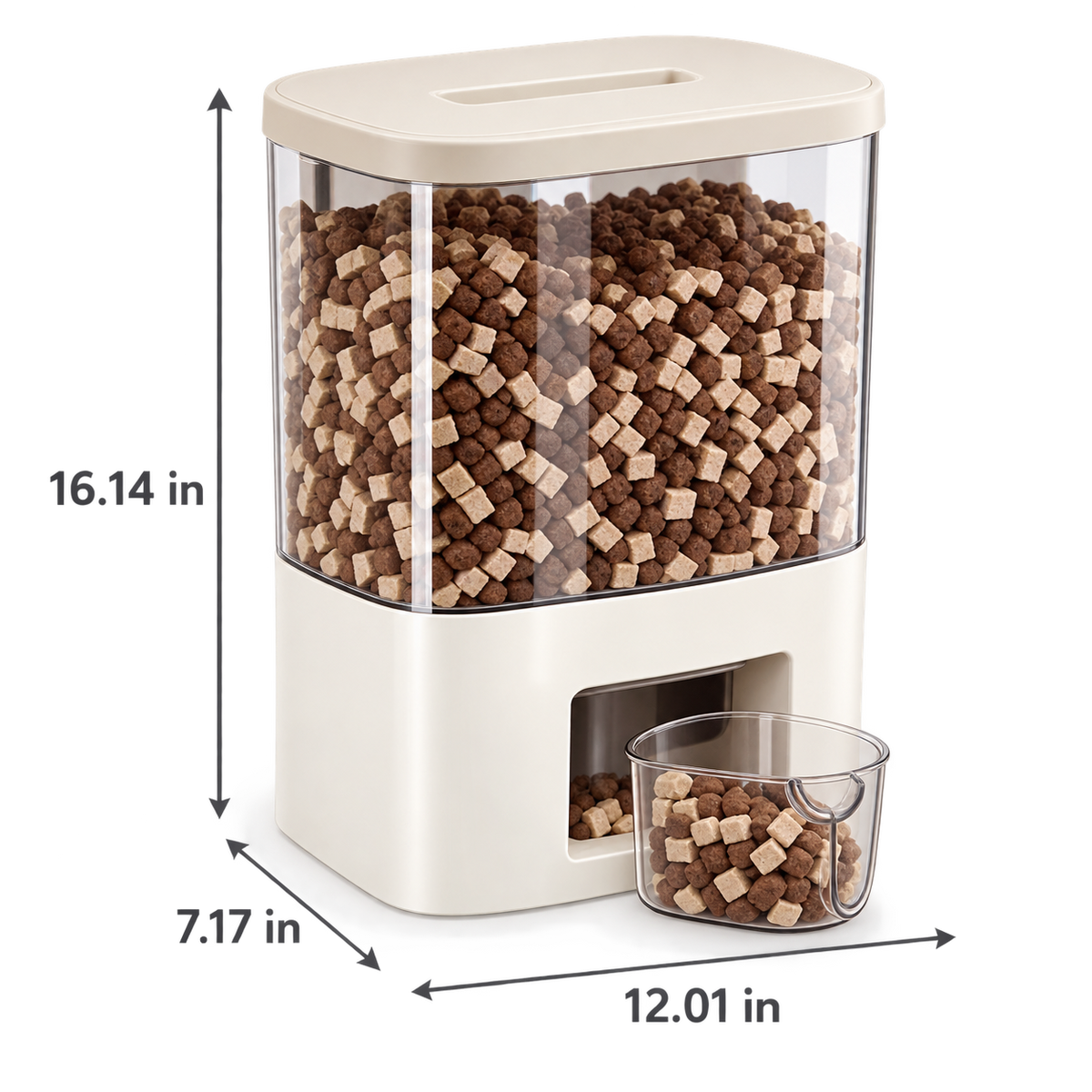Press-Seal Pet Food Storage Dispenser