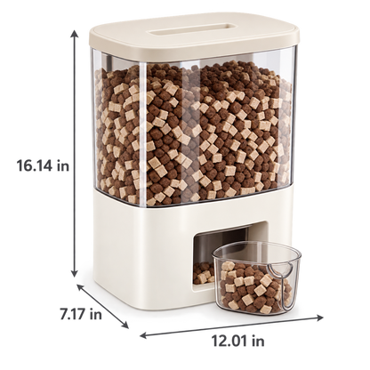 Press-Seal Pet Food Storage Dispenser
