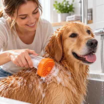 Refillable Silicone Pet Bath Brush
