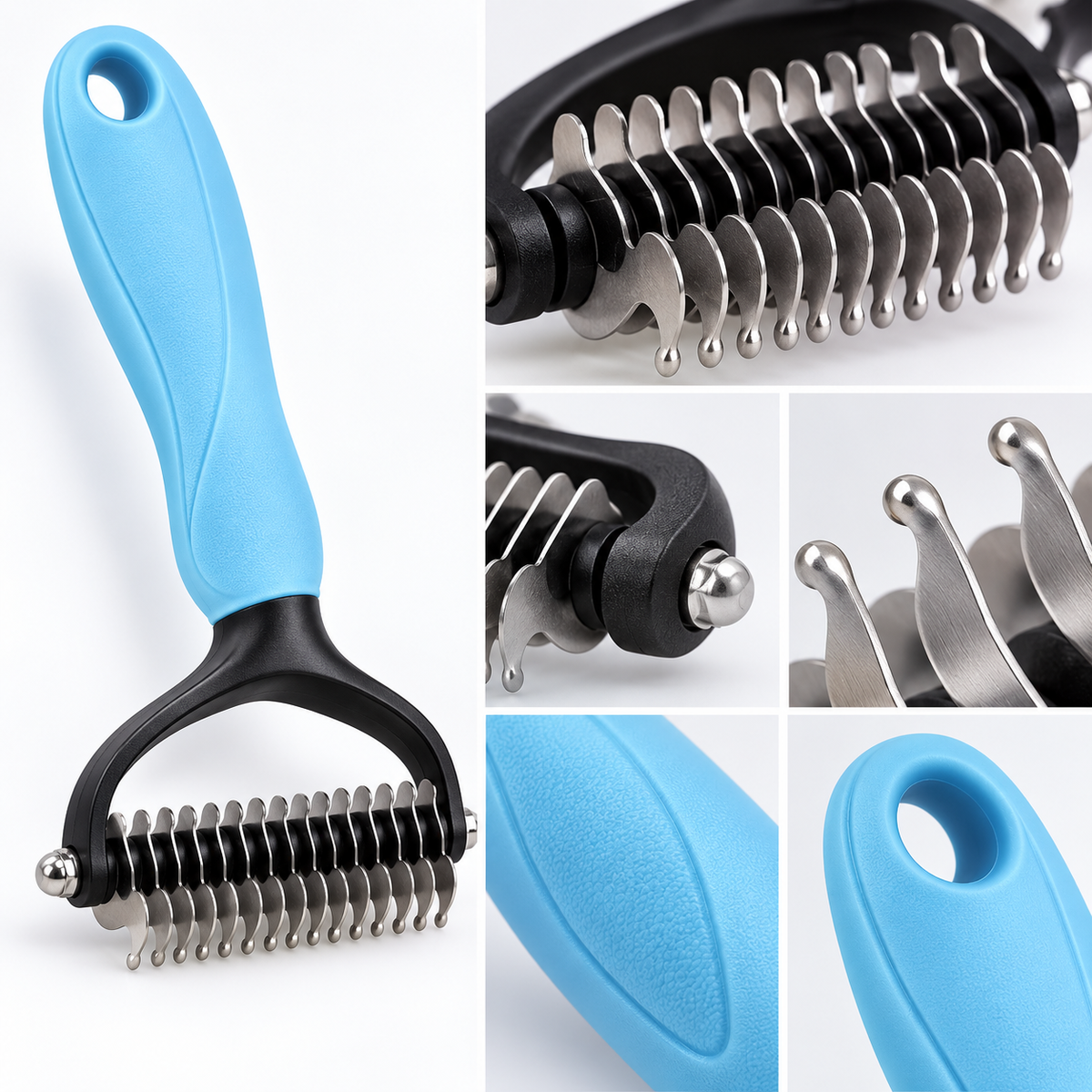 Double-Sided Pet Dematting Grooming Rake