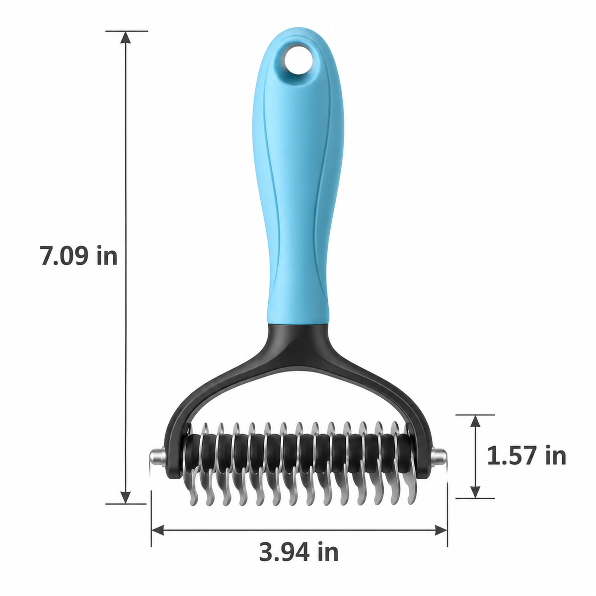 Double-Sided Pet Dematting Grooming Rake