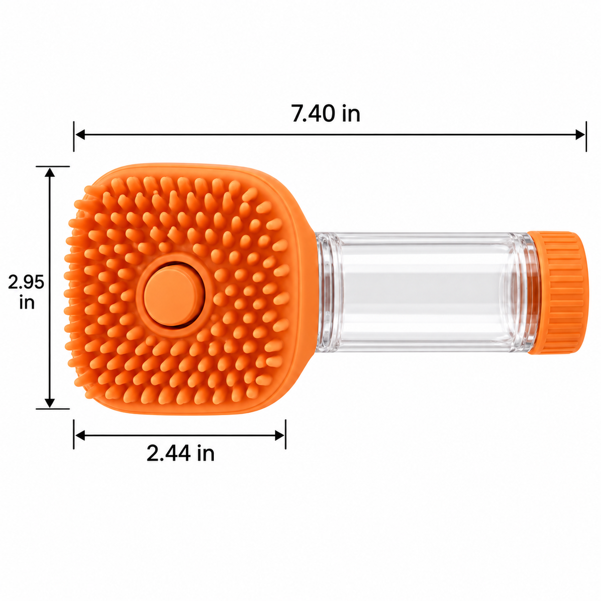 Refillable Silicone Pet Bath Brush