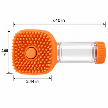 Refillable Silicone Pet Bath Brush